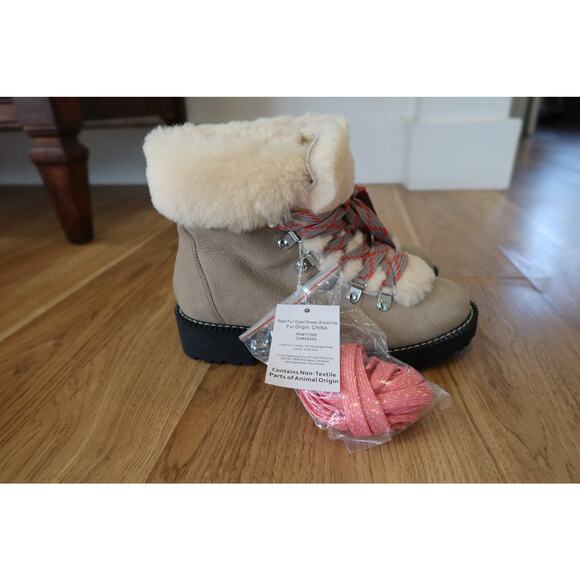 J. Crew Nordic Sherpa Suede Hiking Boots Women's Size 5 Brand New! - Picture 4 of 8